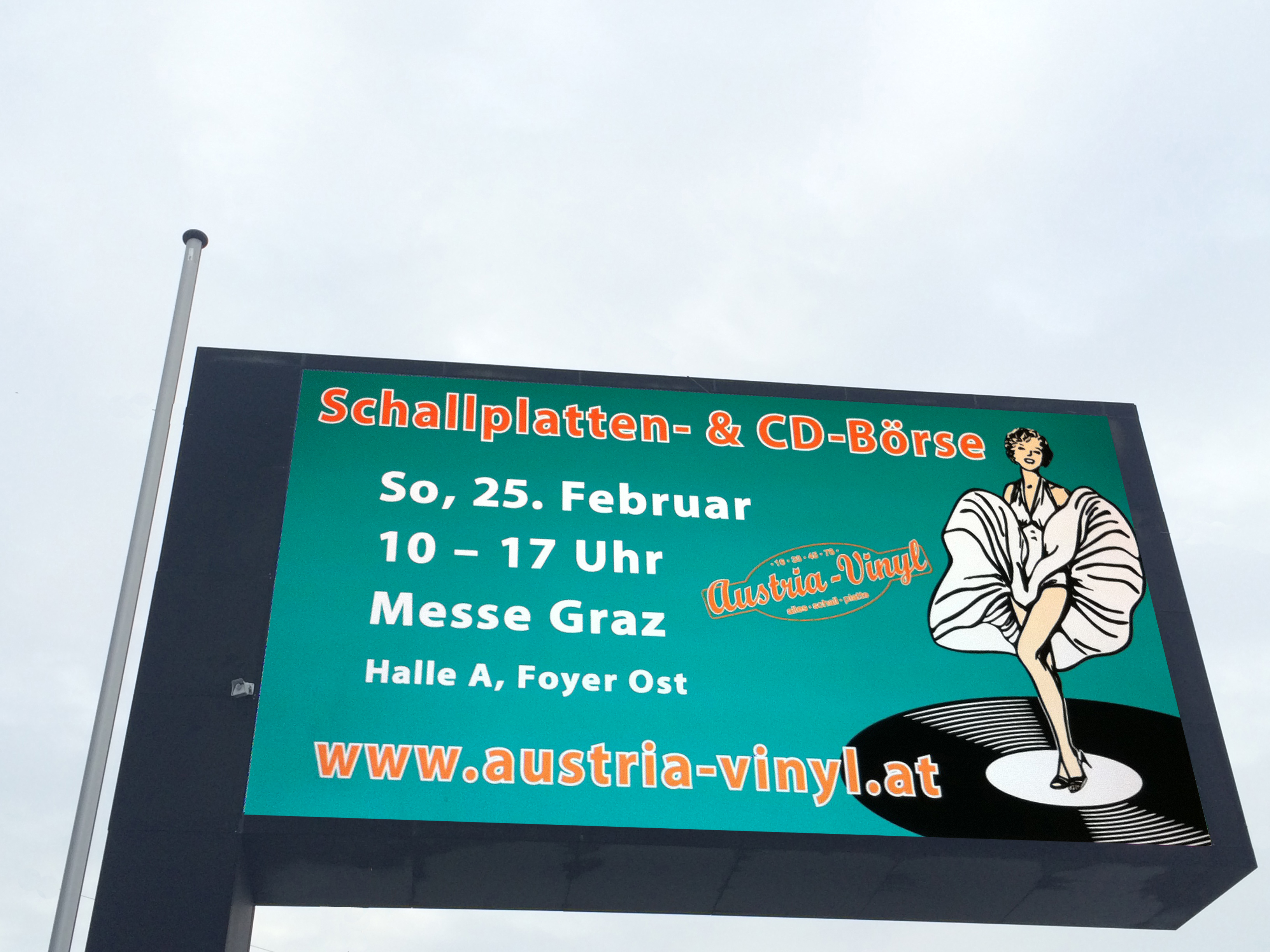 5. November 2023 Austria-Vinyl Schallplatten- & CD-Börse Graz Messe Graz  A-8010, Fröhlichgasse